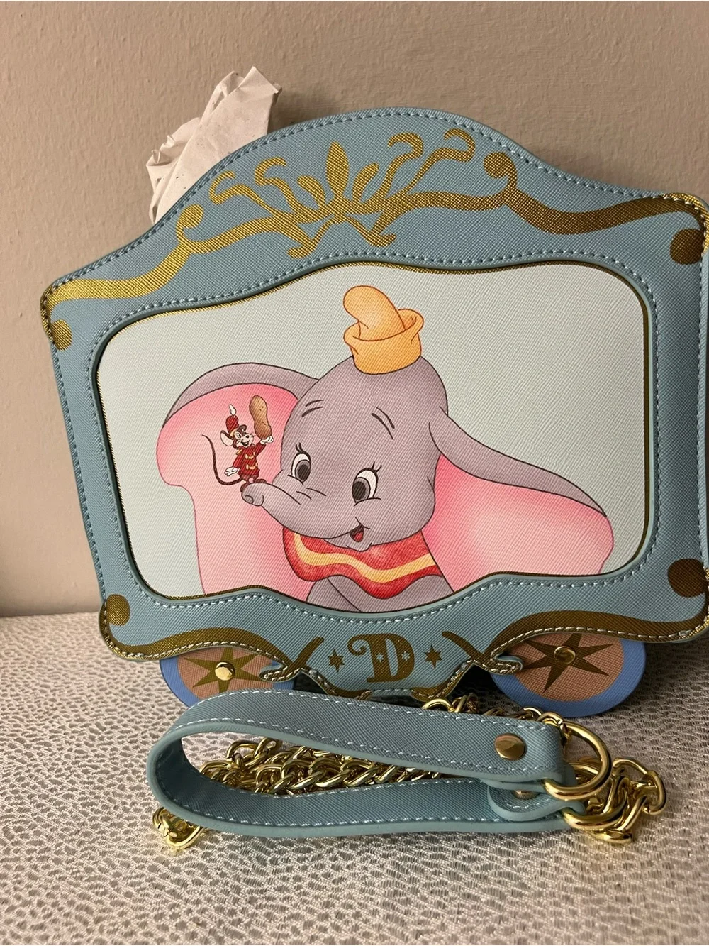 Loungefly 80th Anniversary Dumbo Train Car Crossbody Bag + Zip-Around Wallet